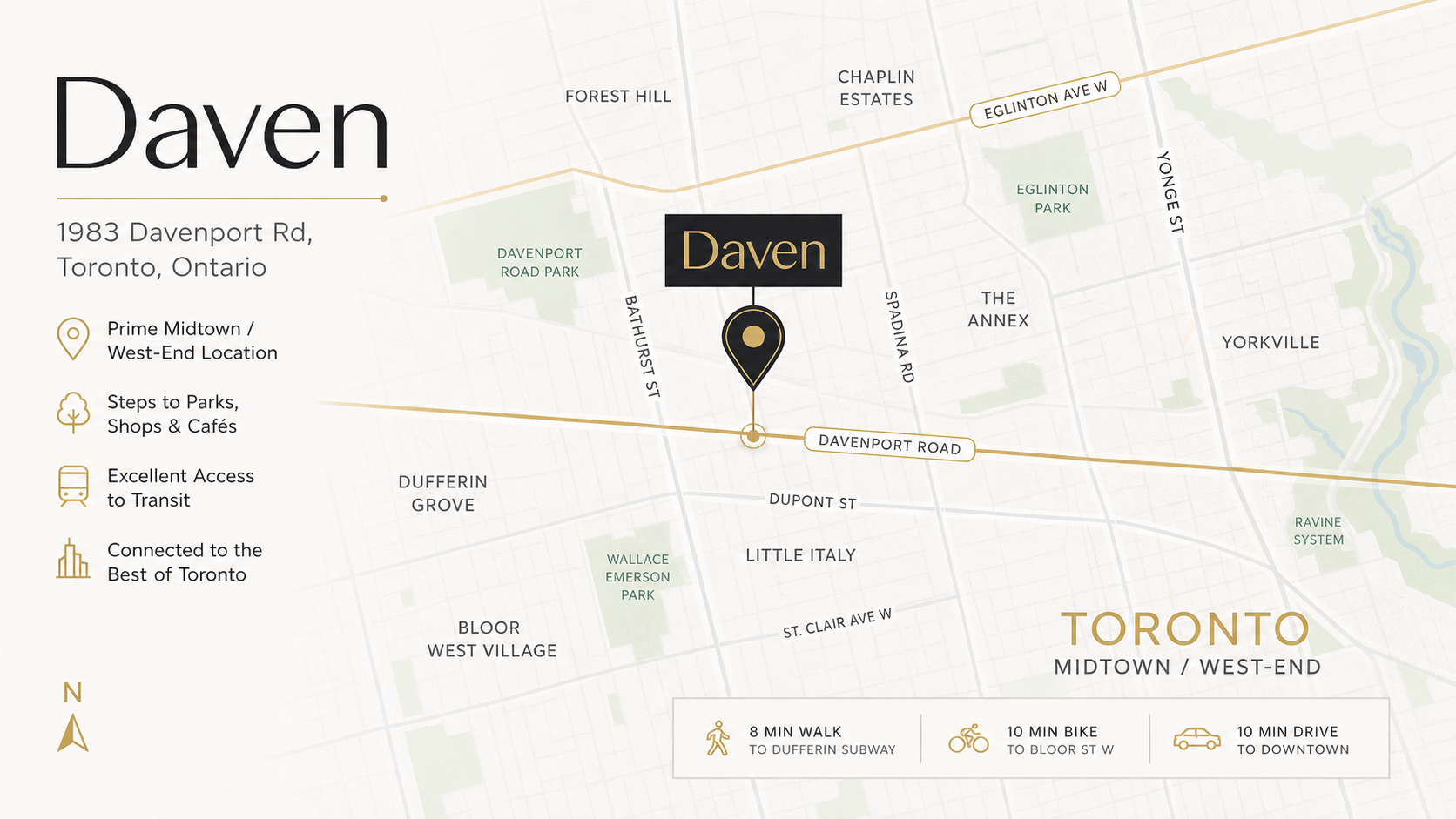 Daven location map